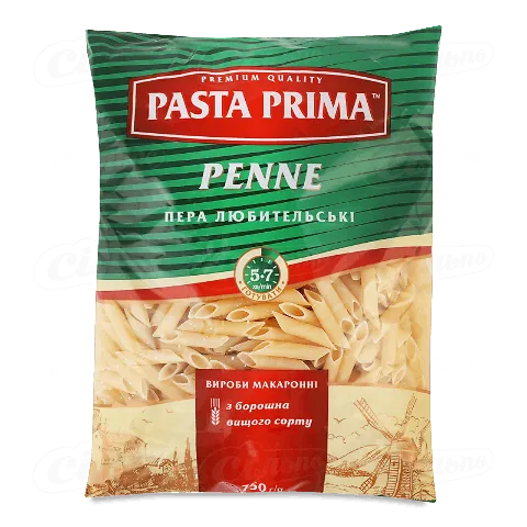 Вироби макаронні «Pasta Prima» Пенне, 750г