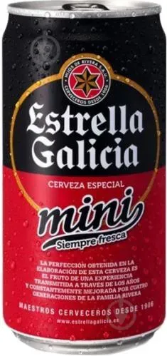 Пиво світле Estrella Galicia Espesial 0,25л ж/б