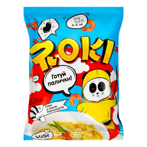 Рамен швидкого приготування зі смаком морепродуктів Roki м/у 105г