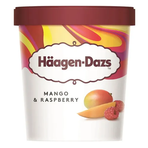 Морозиво Haagen-Dazs Манго та малина пломбір 400г