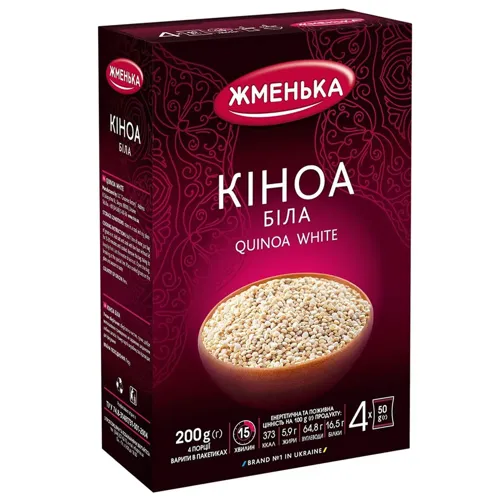Кіноа Жменька біла в пакетиках 4*50г