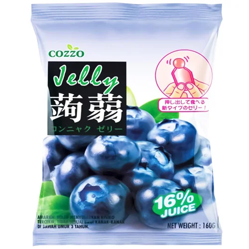 Желе Cozzo порційне із конняку зі смаком чорниці 160г