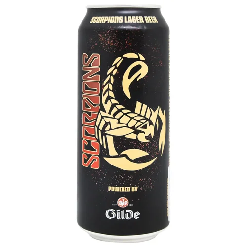 Пиво Gilde Scorpions Lager світле фільтроване 4,8% 0,5л