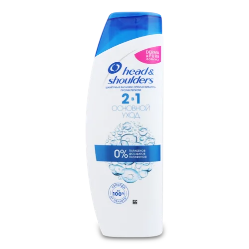 Шампунь і Бальзам-ополіскувач проти Лупи 2в1 Основний догляд Head & Shoulders, 400мл