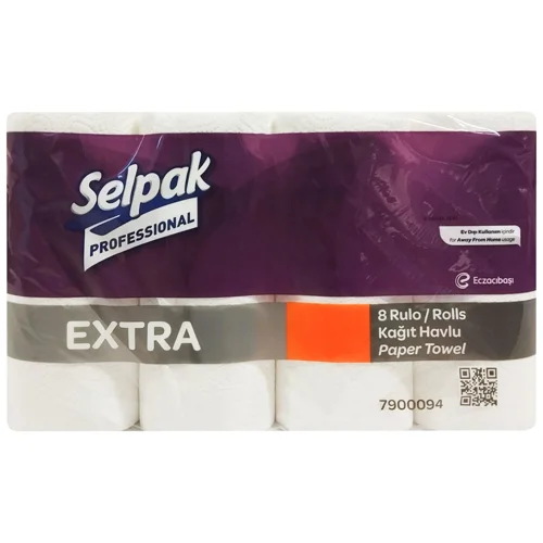 Рушники паперові Selpak Extra 2-шарові 8шт