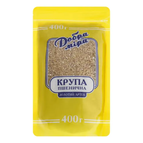 Крупа пшенична «Золотий Артек» Добра міра д/п 400г
