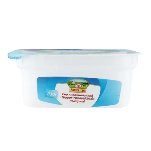 Сир кисломолочний нежирний Традиційний Звени Гора п/у 230г