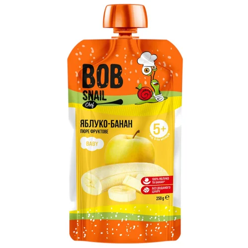 Пюре Bob Snail Яблуко-банан 250г