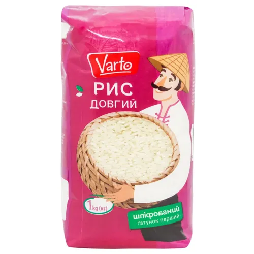 Рис Varto шліфований довгозернистий 1 кг