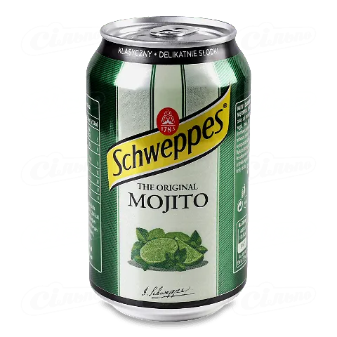 Напій Schweppes «Мохіто» безалкогольний газований, 0,33л
