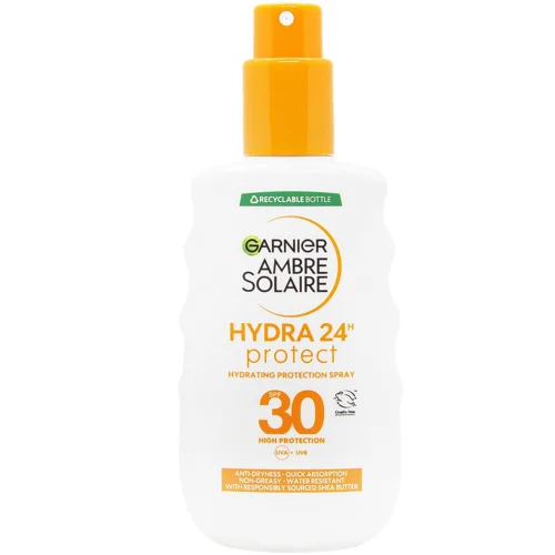 Спрей сонцезахисний Garnier Ambre Solaire з високим ступенем захисту від UVA та UVB УФ випромінення SPF30 200мл