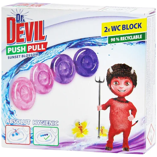 Туалетні гелеві кульки Dr.Devil Sunset Blossom 20г х 2шт