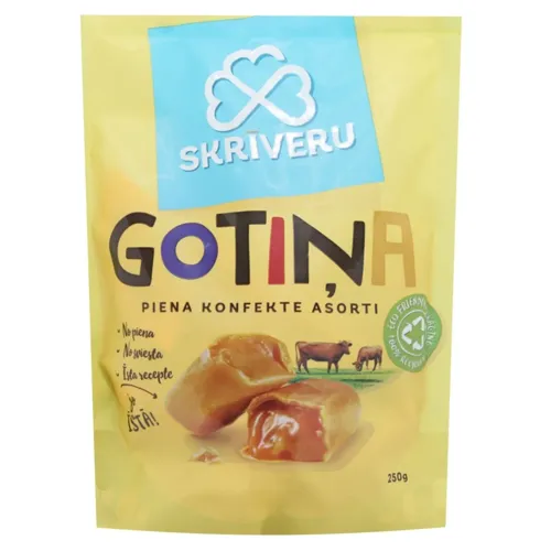 Цукерки Skriveru Gotina Асорті молочні 250г