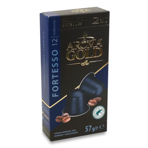 Кава мелена Aroma Gold Fortesso в капсулах