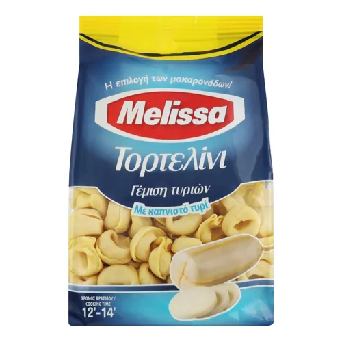 Вироби макаронні з твердих сортів пшениці яєчні фаршировані копченим сиром Тортелліні Melissa м/у 250г