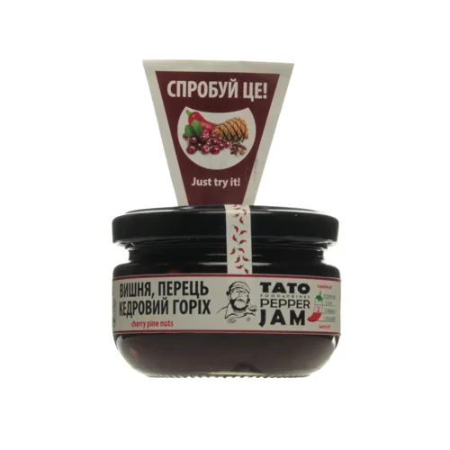 Соус-джем вишня-перець-кедровий горіх TatoPepperJam з/б 130г