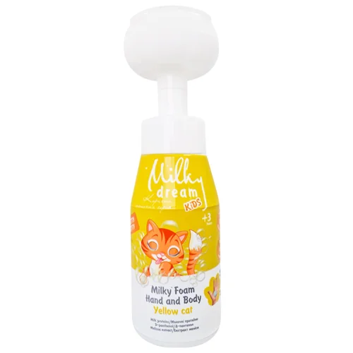 Пінка для рук і тіла дитяча Milky Dream Yellow Cat 350мл