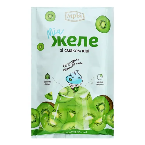 Желе швидкого приготування зі смаком ківі Мрія м/у 90г