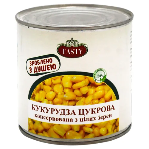 Кукурудза Tasty цукрова консервована 425г