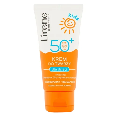 Крем для обличчя Lirene SPF 50 для захисту від сонця для дітей 50мл