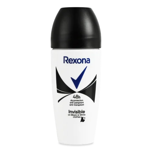 Антиперспірант Кульковий Invisible On Black+White Clothes Rexona, 50мл