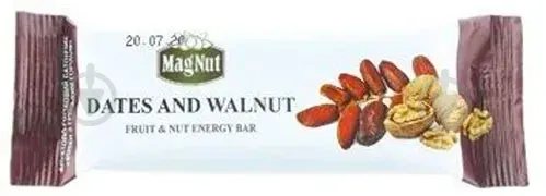 Батончик фруктовий 30г Фінік з грецьким горіхом MagNut