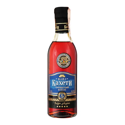 Коньяк 0.25л 40% 5 зірок грузинський Шато Кахети пл