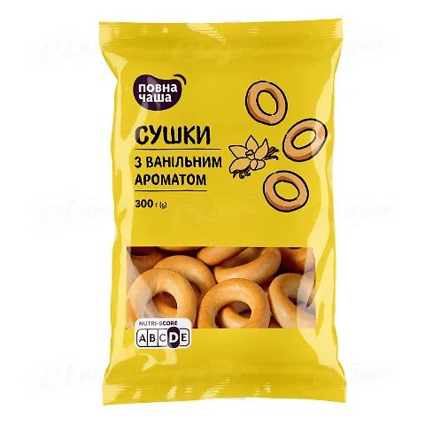 Сушки «Повна Чаша»® з ванільним ароматом, 300г