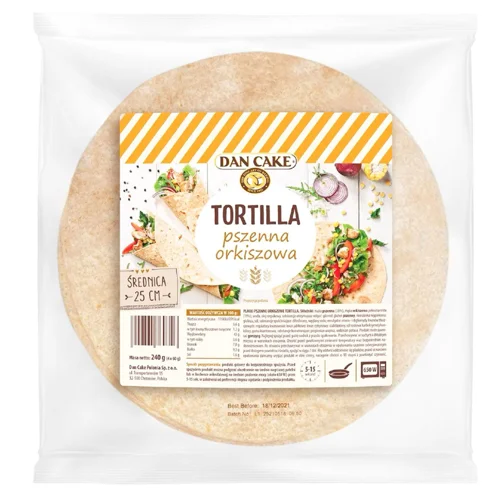 Коржі Dan Cake Тортілья спельтові 4шт 240г