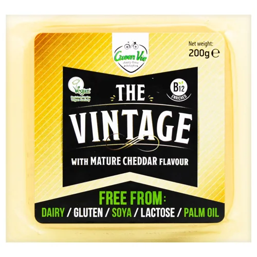Сир Green Vie The Vintage Чеддер рослинний веганський 200г