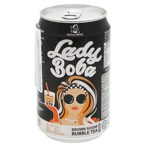 Напій чайний Madam Hong Lady Boba Bubble Tea з коричневим цукром 0,315л