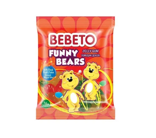 Цукерки желейні «Bebeto Funny Bears» (Веселі ведмеді) м/уп, 100г
