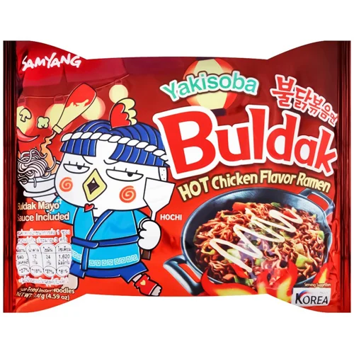 Лапша Samyang Yakisoba Buldak Рамен зі смаком курки гостра 130г