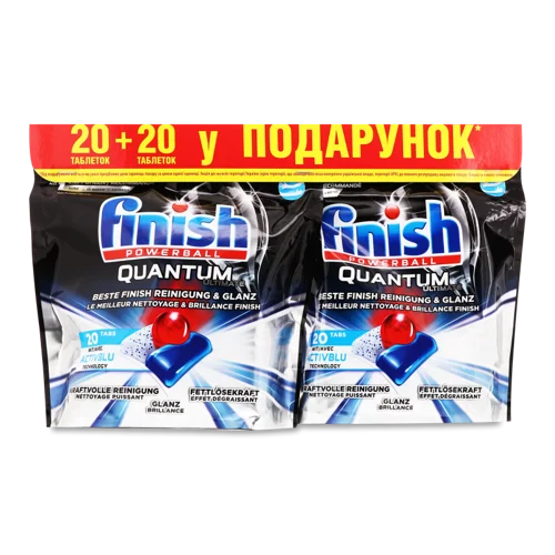 Посудомийні Таблетки Quantum Finish Powerball В/ґ 40шт