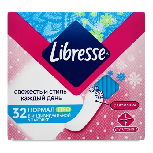 Щоденні Прокладки Normal Deo Dailyfresh Libresse, 32 шт
