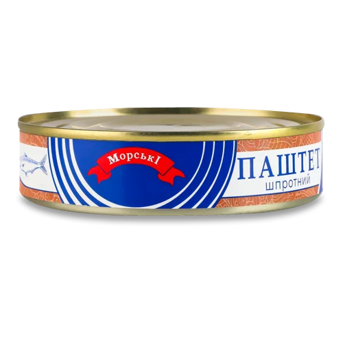 Паштет Шпротний Вищого Ґатунку, Залізна Банка, 160г