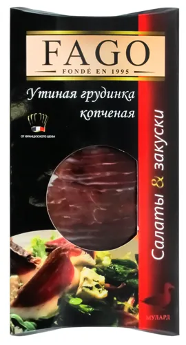 Грудинка качина копчена Fago вищого ґатунку 90г
