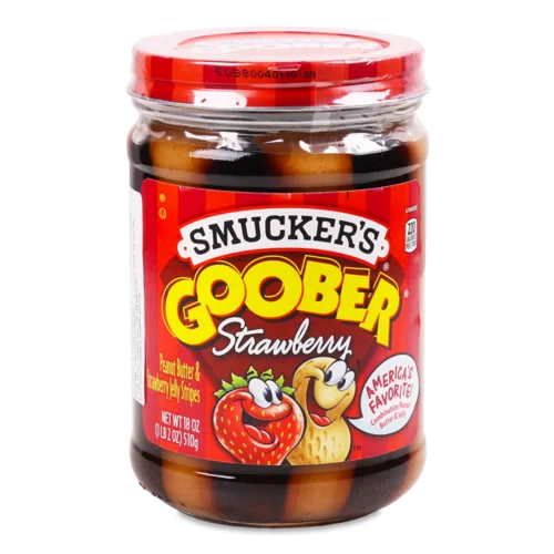 Паста Smucker's арахісова з полуничними смужками
