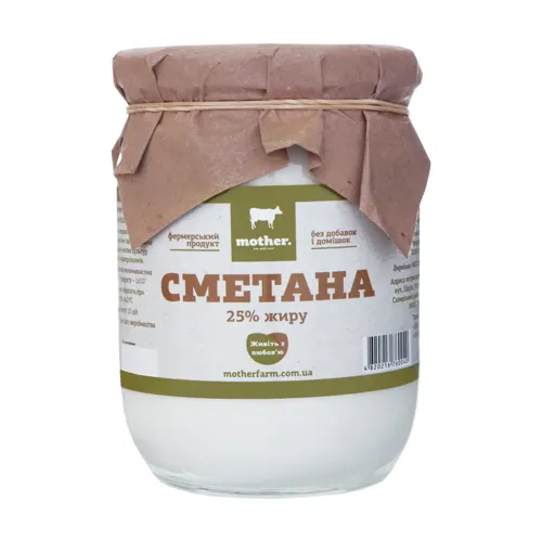 Сметана 25% Mother с/б 500г