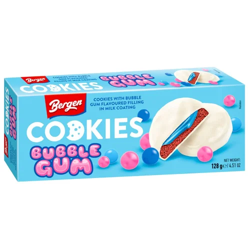 Печиво Bergen Cookies Bubble Gum 128г