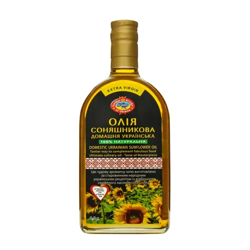 Олія соняшникова нерафінована недезодорована Домашня українська Golden Kings