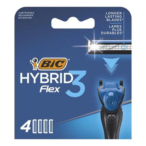 Картриджи для гоління BIC Hybrid 3 Flex змінні 4шт