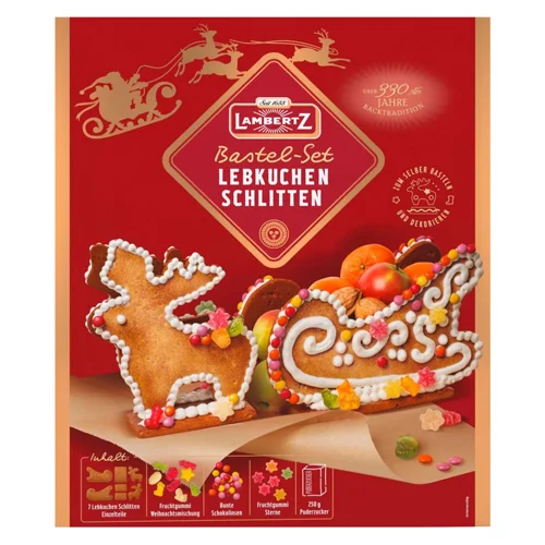 Набір солодощів новорічний Lambertz Санчата пряничні 828г