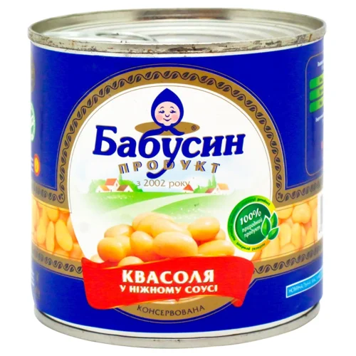 Квасоля Бабусин Продукт у ніжному соусі 420г