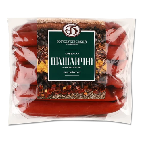 Ковбаски Шашличні Напівкопчені Богодухівський М'ясокомбінат, кг