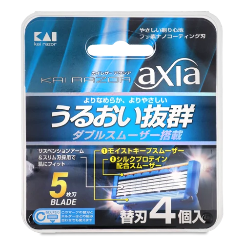 Картридж Змінний Для Станка Чоловічий Axia Kai, 4шт, в/ґ