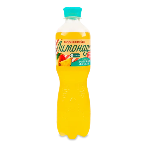 Напій Безалкогольний Соковмісний Середньогазований Зі Смаком Тропічних Фруктів, Лимонада Моршинська п/пл 0.5л