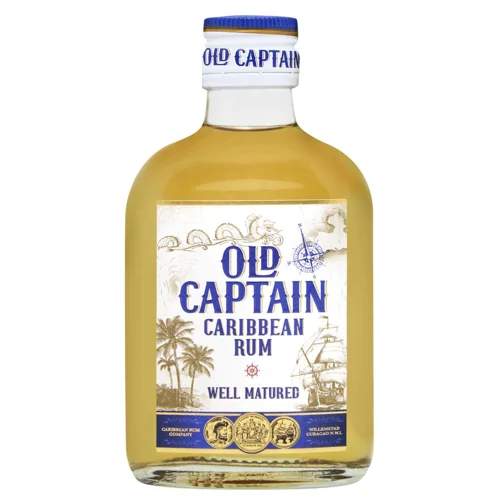 Ром Old Captain Caribbean Brown 37,5% 200мл