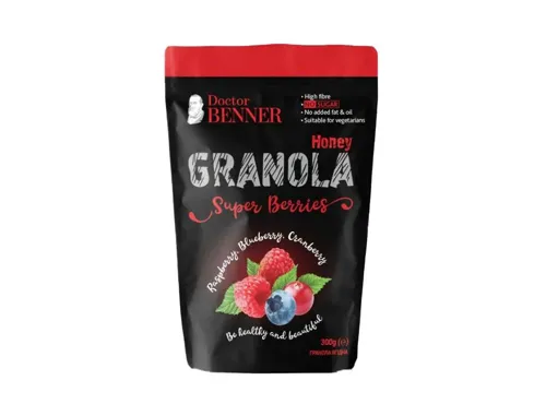 Гранола ТМ "Doctor BENNER" Супер ягідна 300г