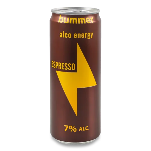 Напій Слабоалкогольний Енергетичний Залізна Банка 330мл 7% сильногазований Espresso Bummer